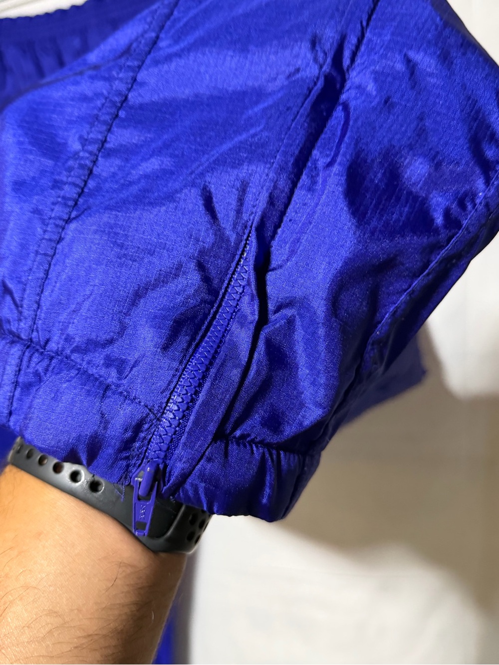 Vintage Nike Blue/Purple Nylon Track Pants XL 90s Y2K Windbreaker Pants - Picture 11 of 12